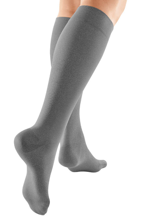 Cotton Support Socks® für Herren in edlem silber-grau