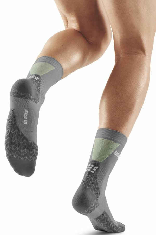 CEP ultralight short socks in weiss-grau