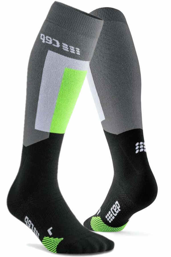 CEP Ski Thermo Compression Socks in grau