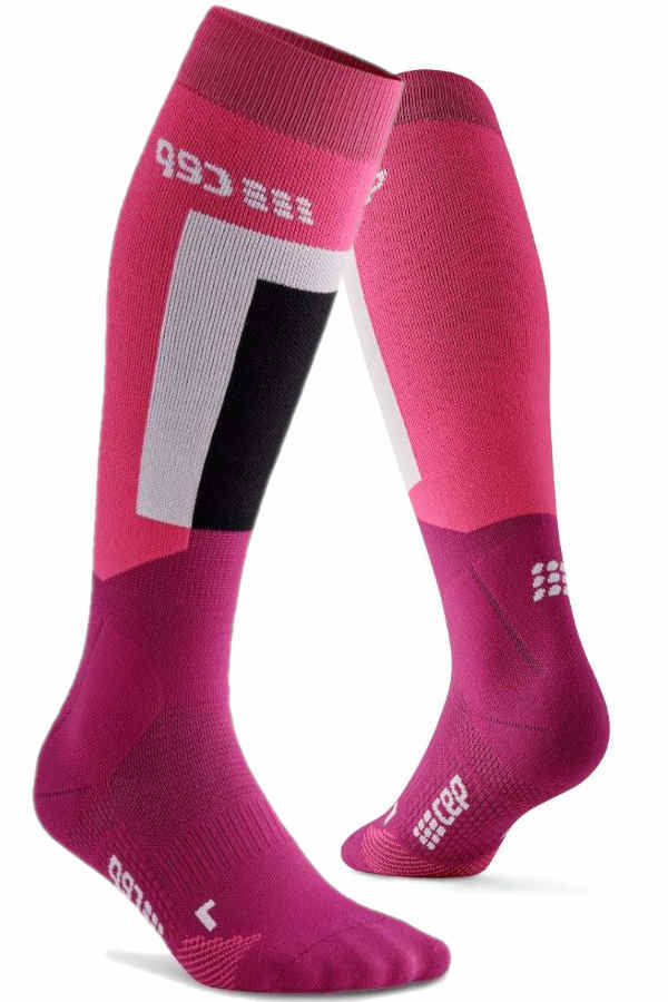 CEP Ski Thermo Compression Socks in grau