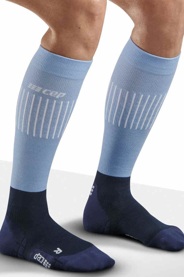 CEP Ski Ultralight Compression Socks in blau